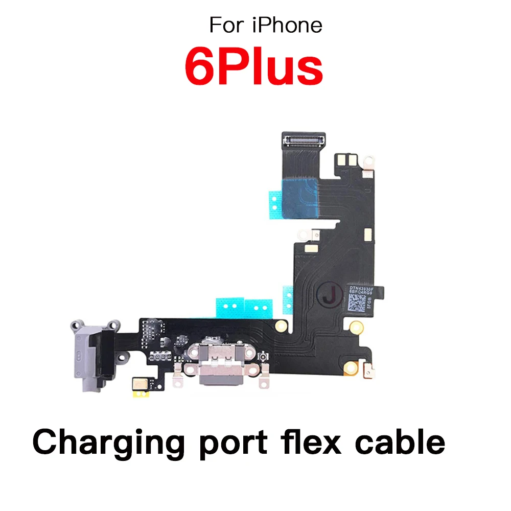 Full Set Parts Replacement For iPhone 6 Plus Power Volume Front Rear Camera Charging Flex Cable Home Button Loud Speaker Screw