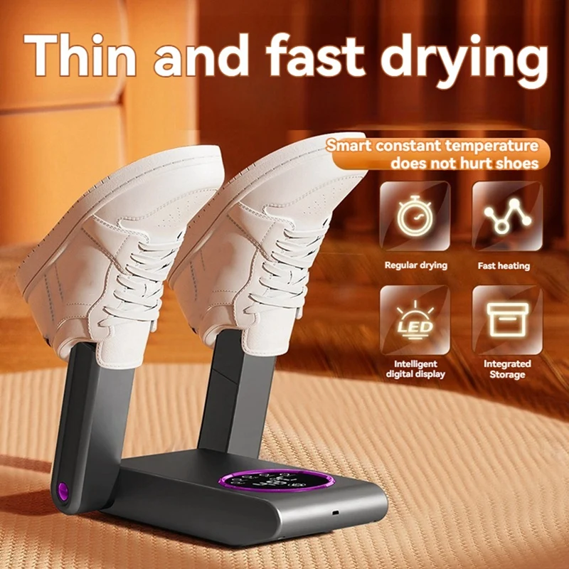 Boot Dryer Electric Shoe And Boot Dryer 180° Folding Design Smart Display  For Shoes Gloves Hats Socks