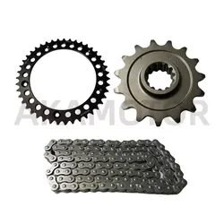 Chain / Large / Small Sprocket for Loncin Voge 500ac 500ds 525ac 525r 525ds