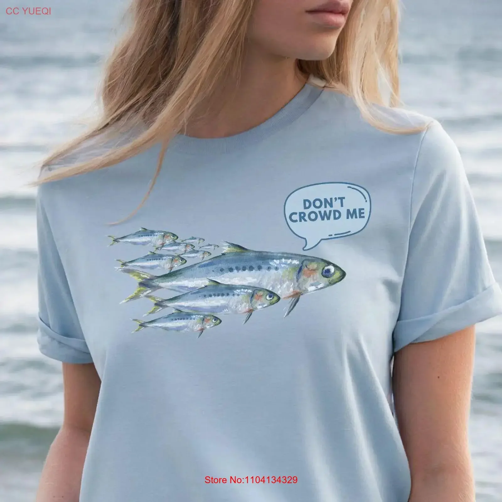 Sardines T Shirt Social Anxiety Fishing Puns Tinned Fish Ocean Animal Oceancore Inspired Style vintage Washed Slightly homme