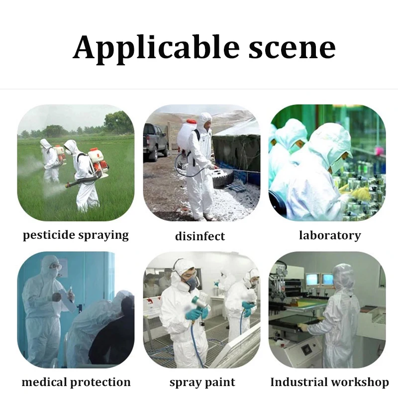 One Piece Industry Work Coverall Protective Clothing Hazardous Chemical Liquid Sulfuric Acid And Alkali Resistant Protection