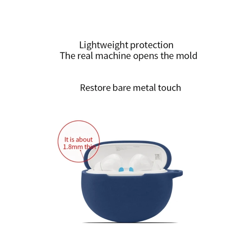 สำหรับ RedmiBuds 4 Active กันกระแทกปลอกซิลิโคนล้างทำความสะอาดได้ Anti-Scratch HOUSING