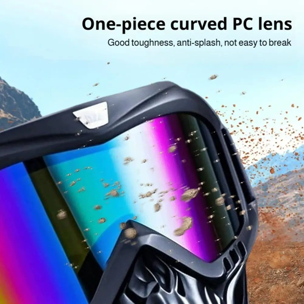 Sport de plein air coupe-vent masque lunettes HD moto lunettes Snowboard lunettes équitation Motocross été Protection UV lunettes de soleil