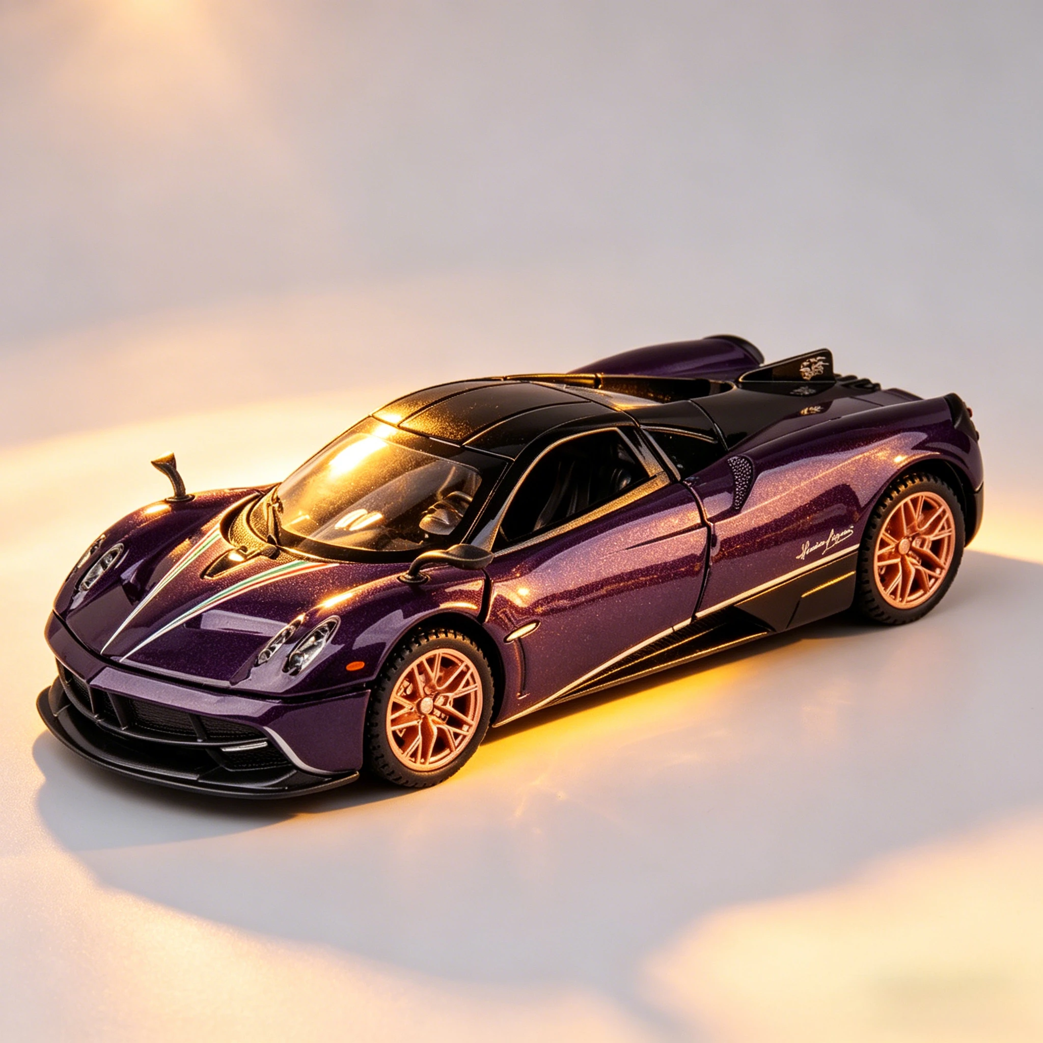 

1:32 Huayra ports Supercar Alloy Metal Diecast Car Model Sound & Light Children's Toy Car Birthday Gifts Boy Present