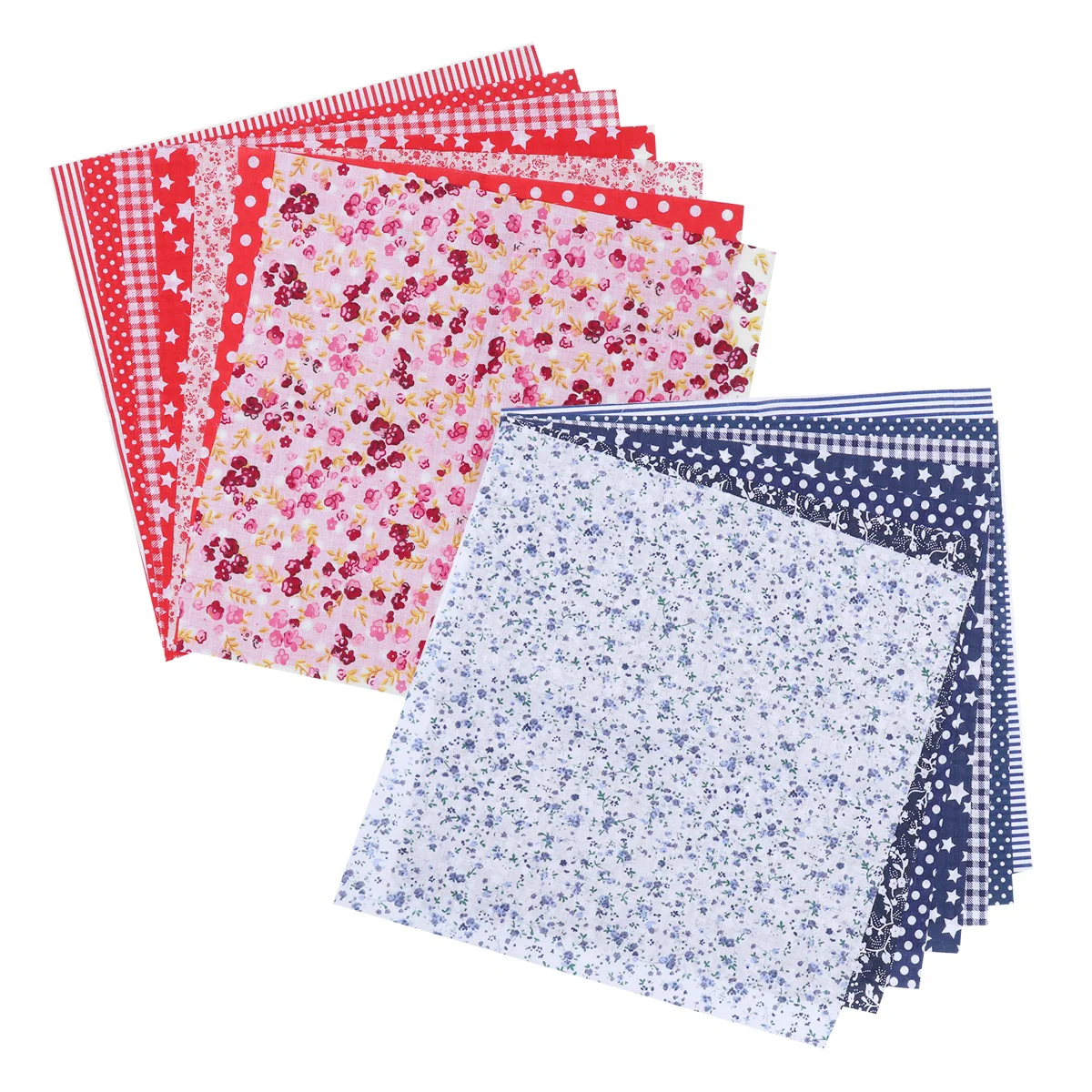 14 Pcs/1 Patchwork Fabric Quilting Small Floral DIY Sewing Cotton Cloth Printing