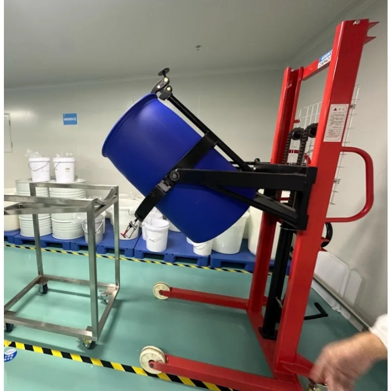 

Oil drum flipping hydraulic manual lifting iron drum plastic drum handling truck handling and loading/unloading artifact