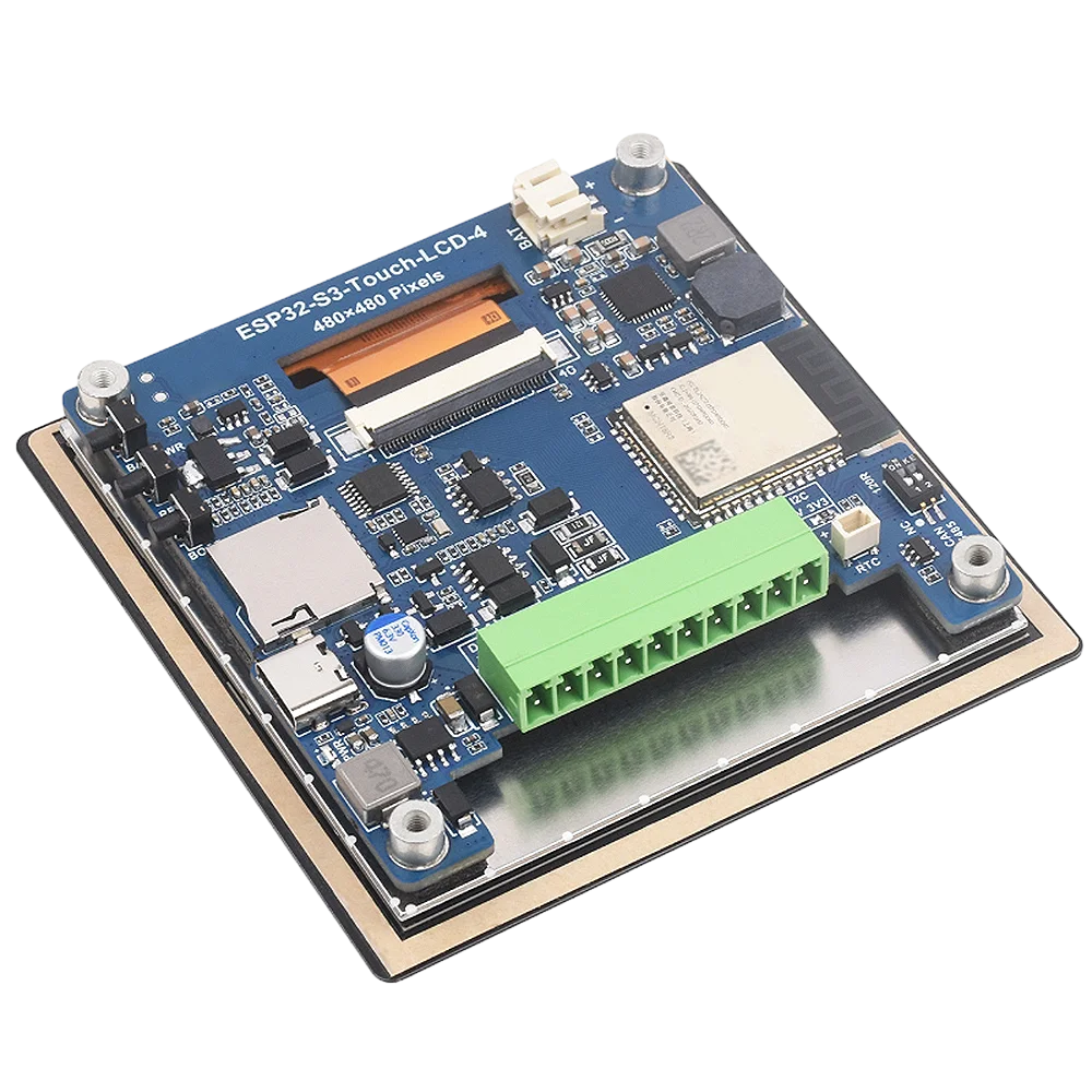 ESP32-S3 wifi bluetooth placa de desenvolvimento 4 polegadas lcd tela de toque capacitiva 32 bits lx7 2 núcleo processador tipo-c kit diy