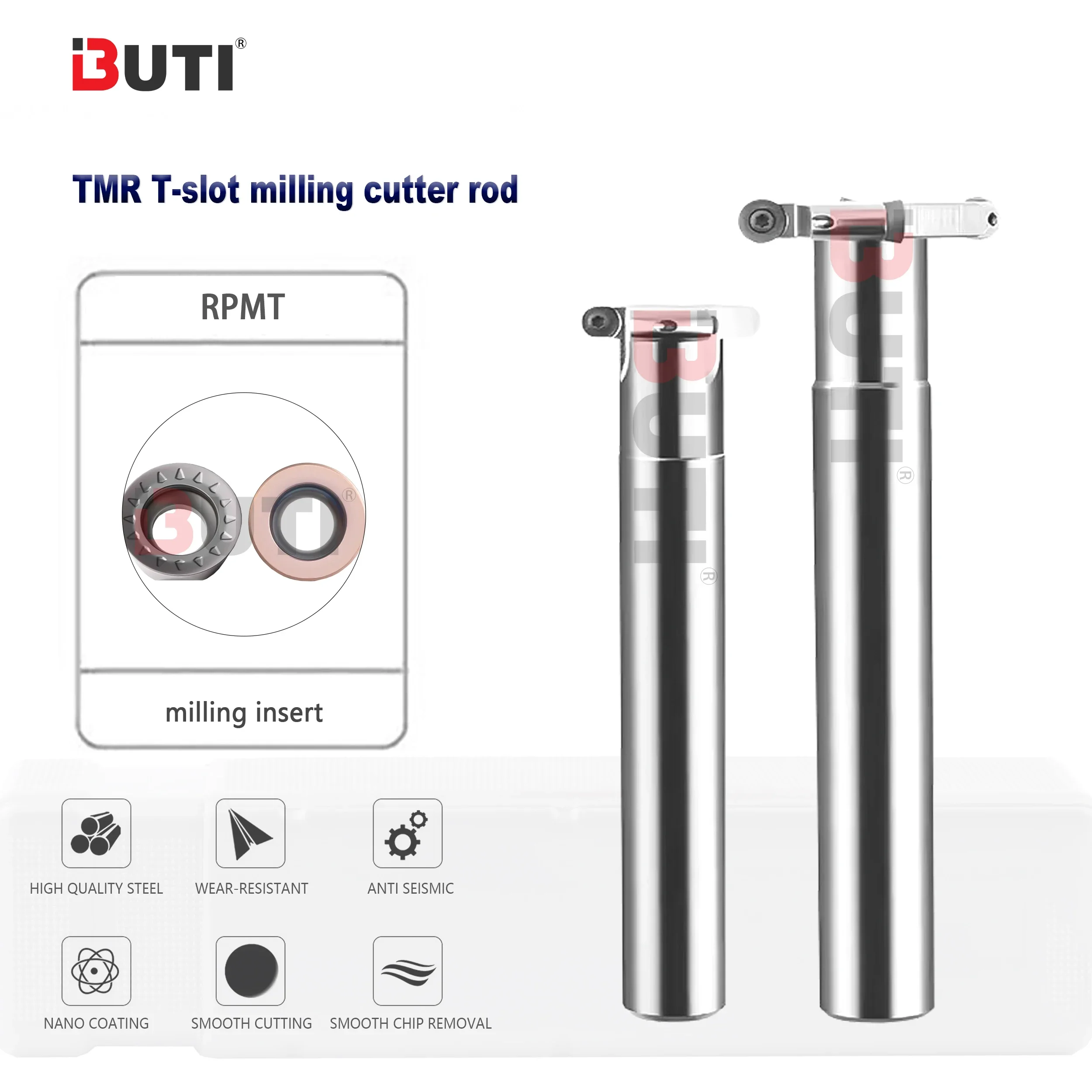 TMR Round Head R2.5 R3 R4 R5R6 Slotted Three Sided  Machining Center T-shaped Groove Milling Cutter Bar Arc Wear-resistant Tools