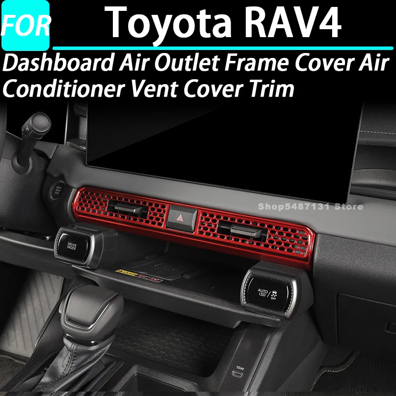 

Накладка на рамку воздуховода приборной панели автомобиля, декоративная накладка на вентиляционное отверстие кондиционера для Toyota RAV4, аксессуары для интерьера 2026