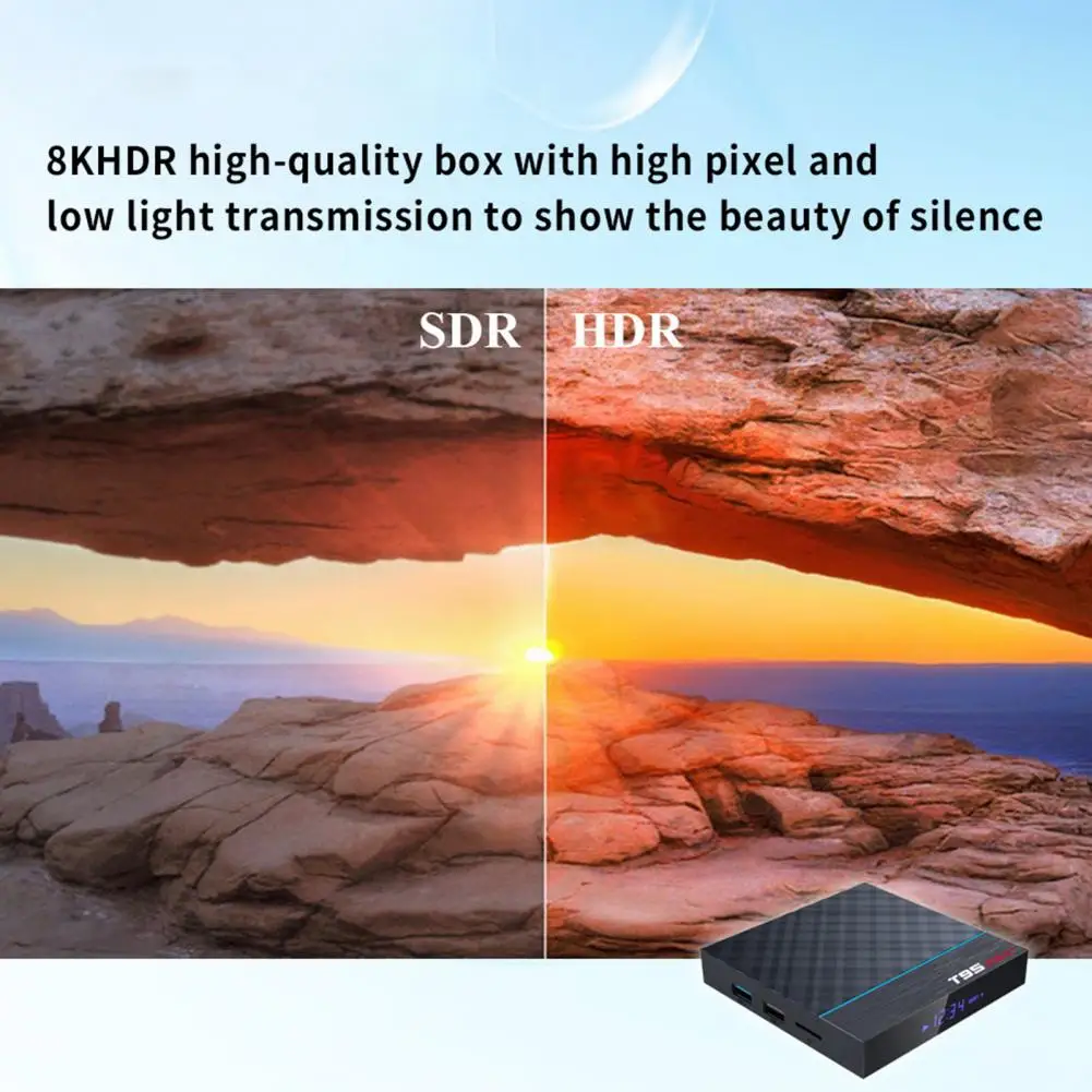 Great Smart TV-Box Lightweight Widely Compatible Plug Play S905X3 Quad Core 2.4G/5G Smart TV-Box TV-Box Powerful Processor