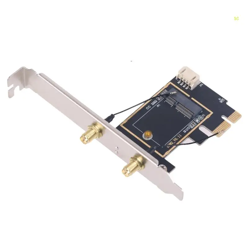 Converter cartão sem fio m.2 para pcie slot pcie adaptadores cartão wi-fi pcie 1x x4x8 x16 slot não para cartão 9560ac/ax201
