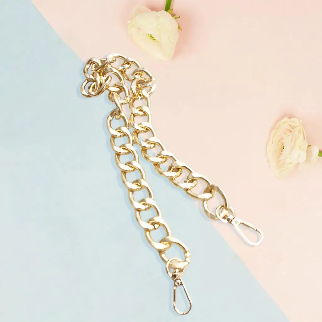 

Thick Bag Chain Strap Charms Flat Alloy Fashion Shoulder Handbag Women Belts