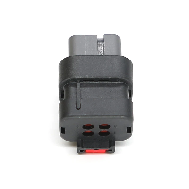 776487-2 TE-Typ männlicher und weiblicher wasserdichter Kfz-Stecker, weiblicher Kopf, grauer 4-poliger Bagger-Einspritzstecker
