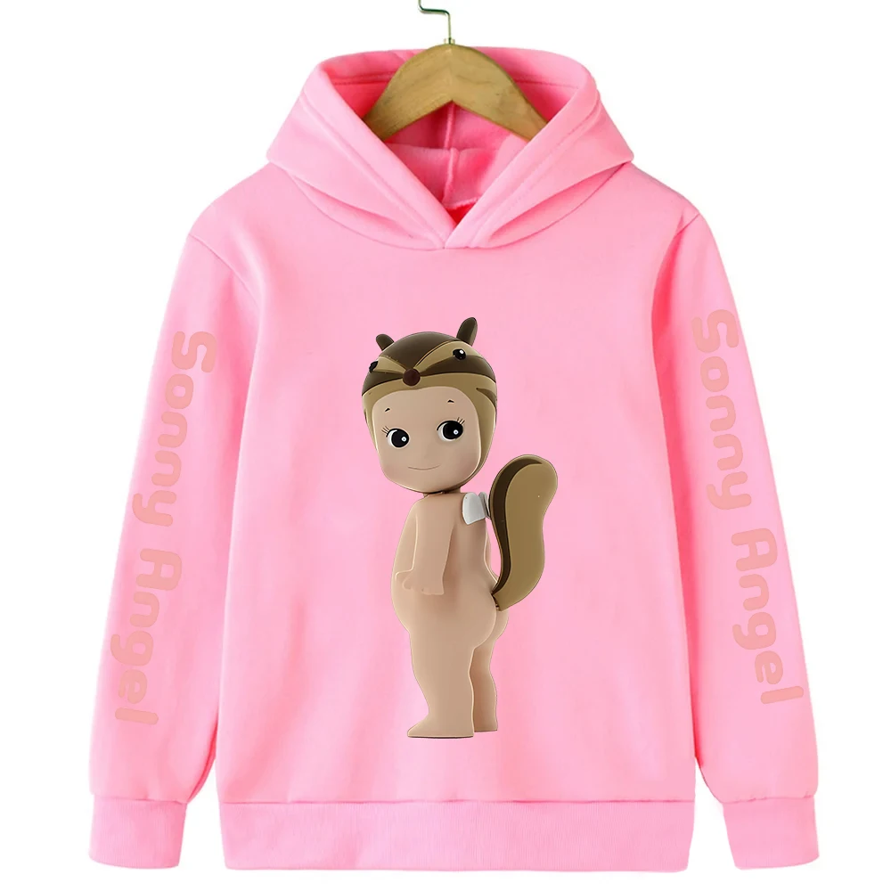 Children Hoodie Sony Angel Hippers Pullover Korean Fashion Kids Casual Clothes Kawaii Anime Sweatshirts for Girl Boy Cartoon Top