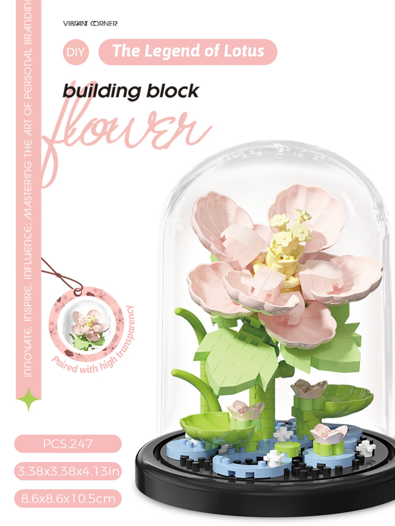 Mikro partikel Baustein Bouquet handgemachtes Geschenk, Kinder Puzzle Spielzeug handgemachte DIY Sonnenblume Desktop-Dekoration Ornament – Detail 7