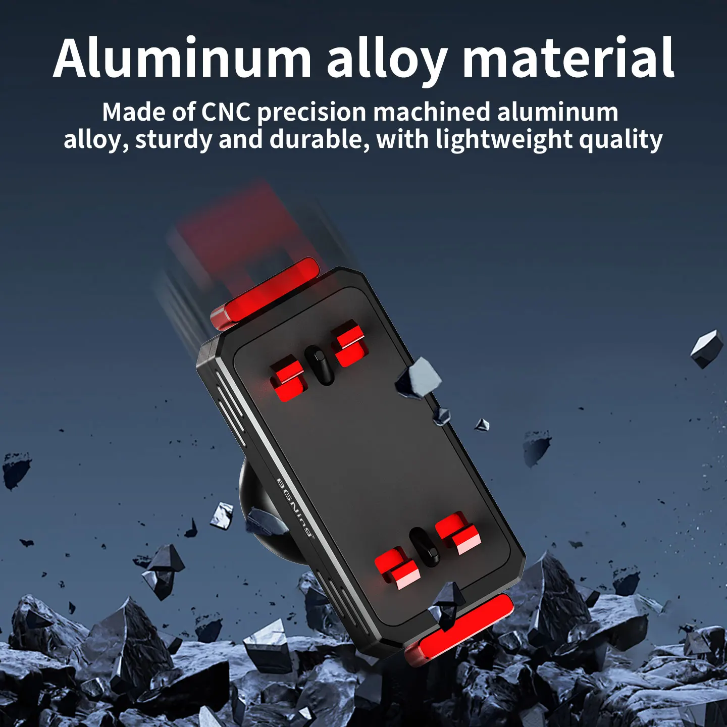 360° Dämpfende Magnetische Halterung mit Schnellverschluss aus Aluminium für Insta360 ACE AcePro 2 X4 X5 X6 Motorrad-Stativ Selfie-Stick-Halterung – Detail 5