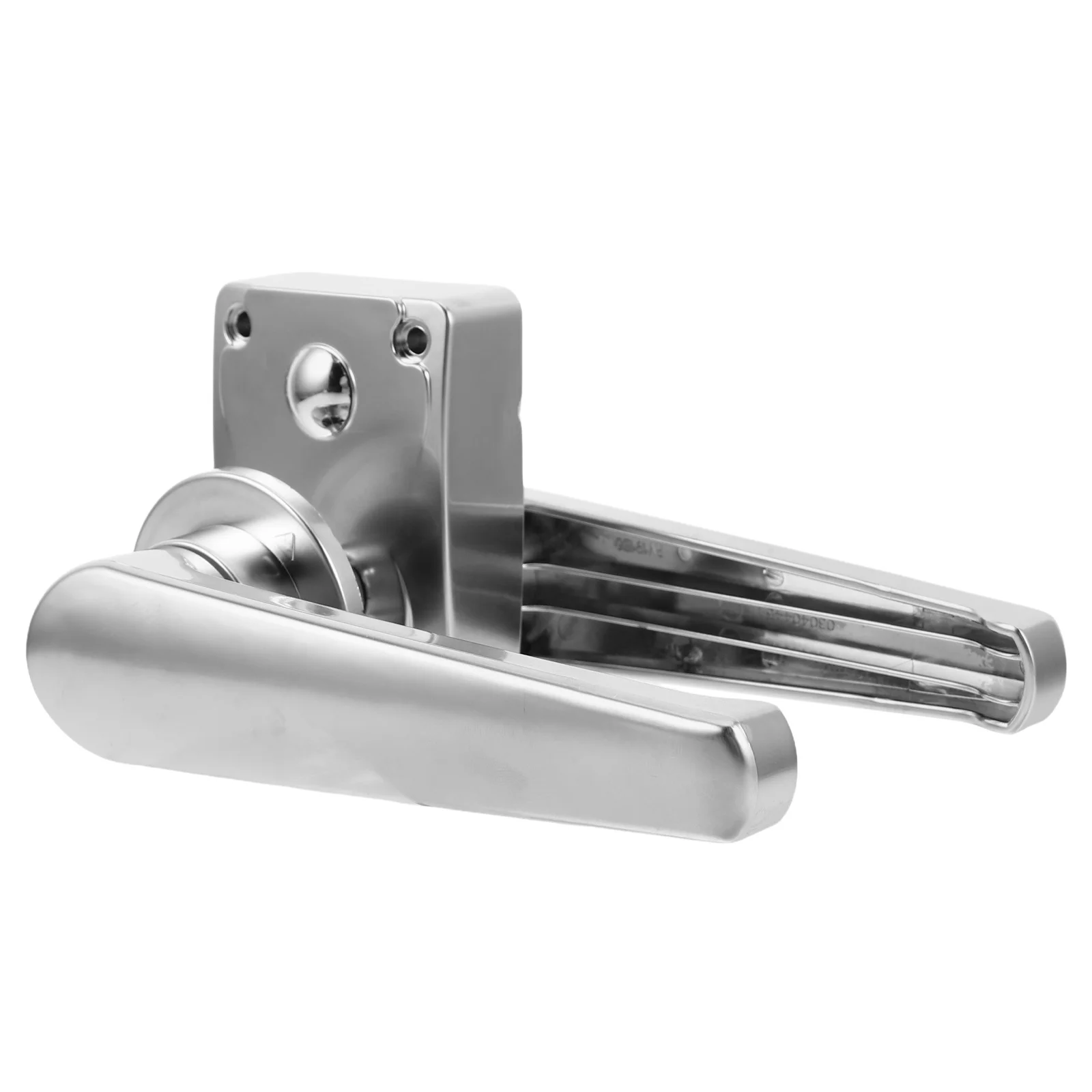 

Interior Privacy Handle Rv Door Lock Silver Rv Compartment Handle Smooth Operation Modern Design for Travelers