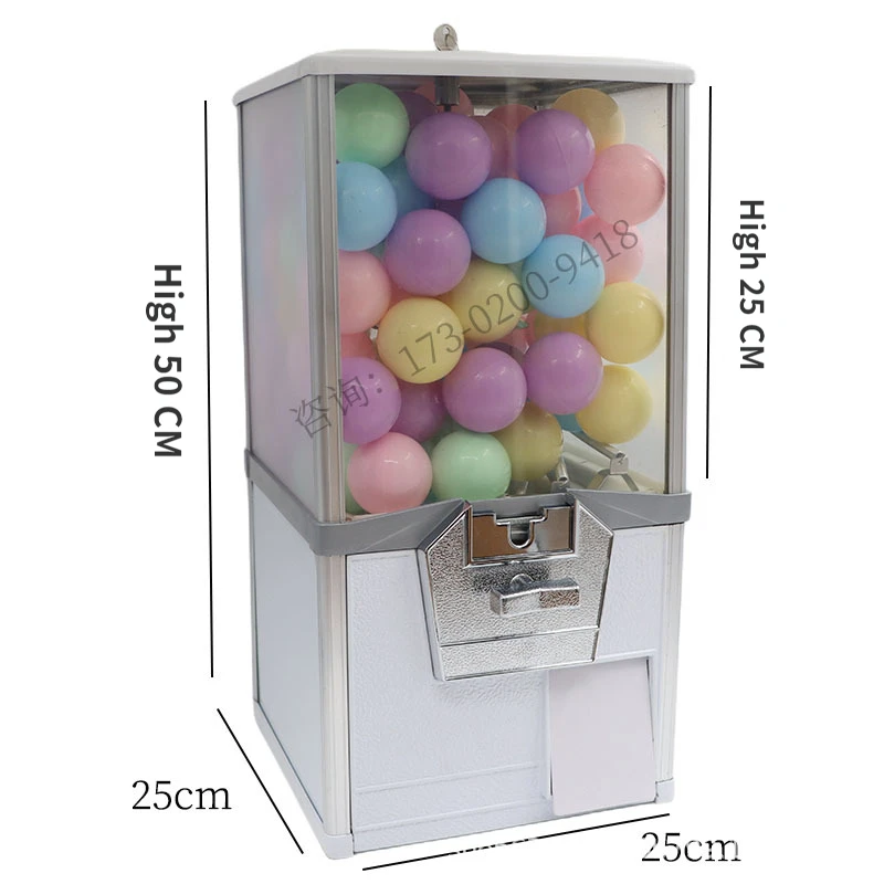 Imagem -02 - Grande Dispensador de Doces Comercial para Crianças Coin Dispenser Machine Park Toy Room Decors Acessórios Safs para Dinheiro