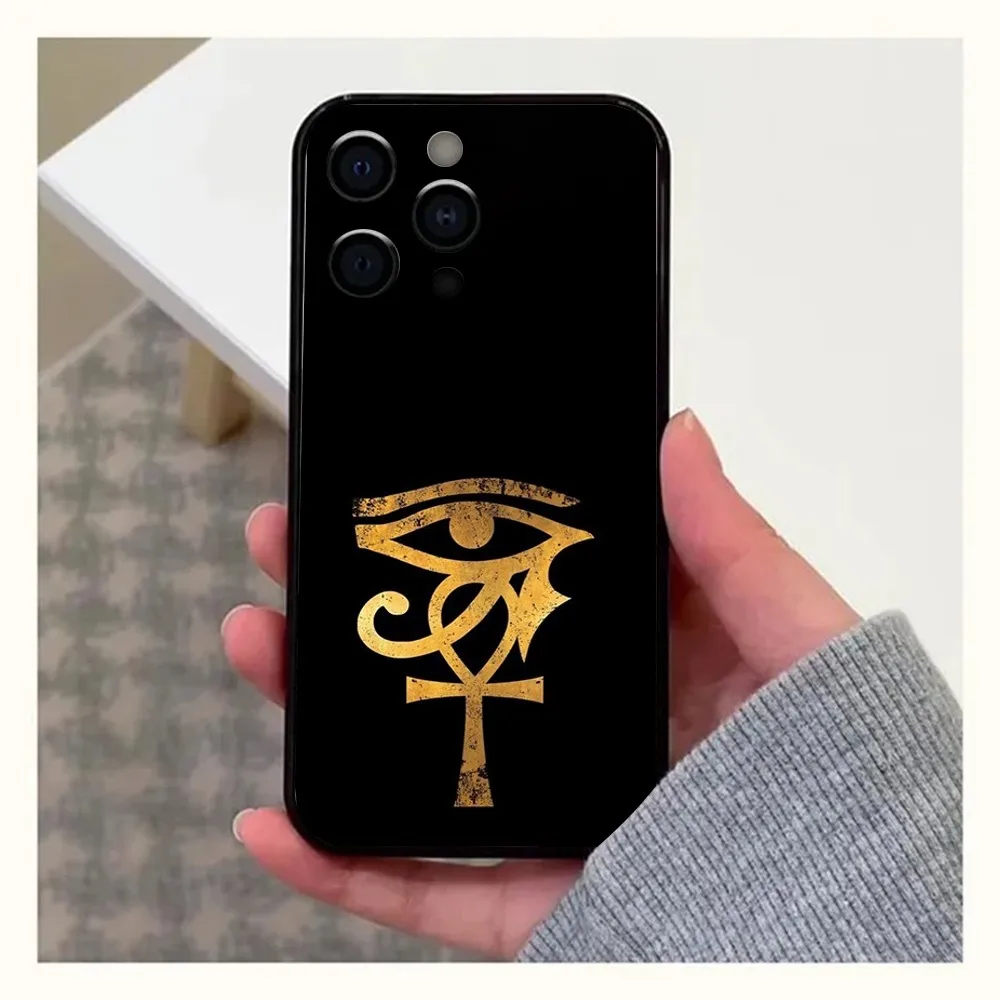 Anubis Ancient Egyptian God  Phone Case For Apple iPhone 15,14,13,12,11,Pro,X,XS,Max,XR,Plus,Mini Soft Black Cover