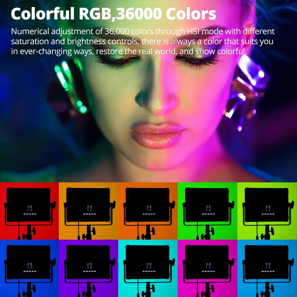 Ambitful 30 واط P35R RGB كامل اللون ملء ضوء 2800-6800 كيلو LED لوحة ضوء الفيديو دعم App التحكم عن لايف فيديو التصوير الفوتوغرافي