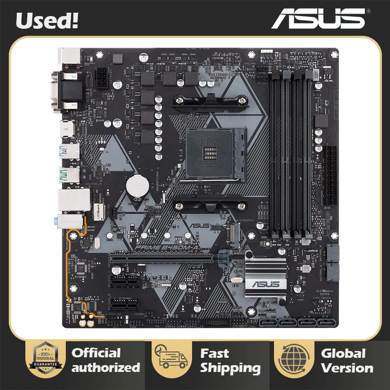 

ASUS PRIME B450M-A original motherboard Socket AM4 DDR4 B450 Desktop Motherboard