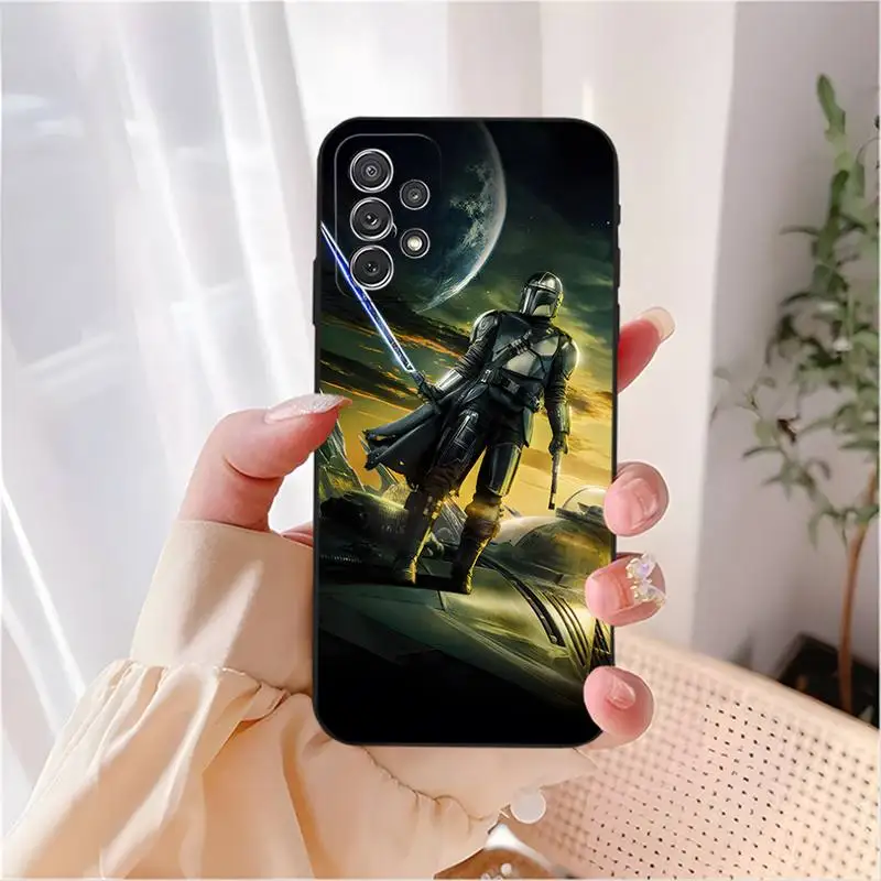 The M-MandalorianS Baby YodaS Phone Case For Samsung A53 A51 A52 A50 A31 A32 A33 A21 A22 A40 A42 A80 A71 A73 A91 TPU Cover