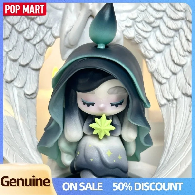 حقيقية Popmart تشاكا ضوء العفريت سلسلة صندوق أعمى الشكل لطيف بولي كلوريد الفينيل لعبة دمية صندوق غامض اليدوية زخرفة هدايا عيد ميلاد الاطفال #5