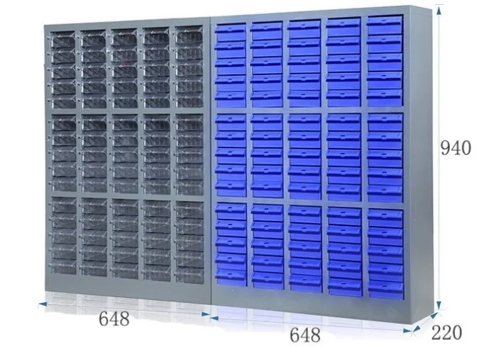 Hot Selling Warehouse Storage Tool Cabinet With 75 Plastic Drawers