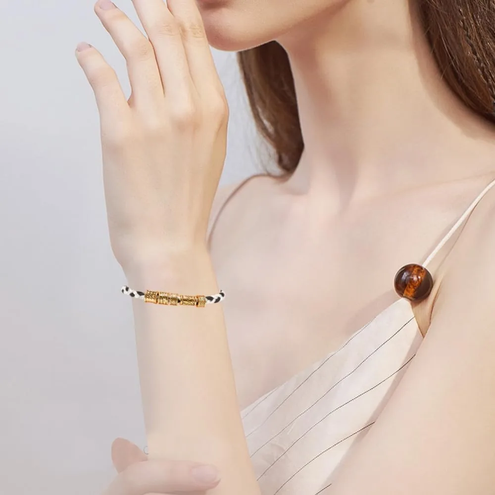 60 قطعة سبائك ثقب كبير خزر عازل التبتية خزر عازل الذهب العتيقة الذهبي الأوروبي Rondelle أنبوب معدني مستدير طقم مجوف