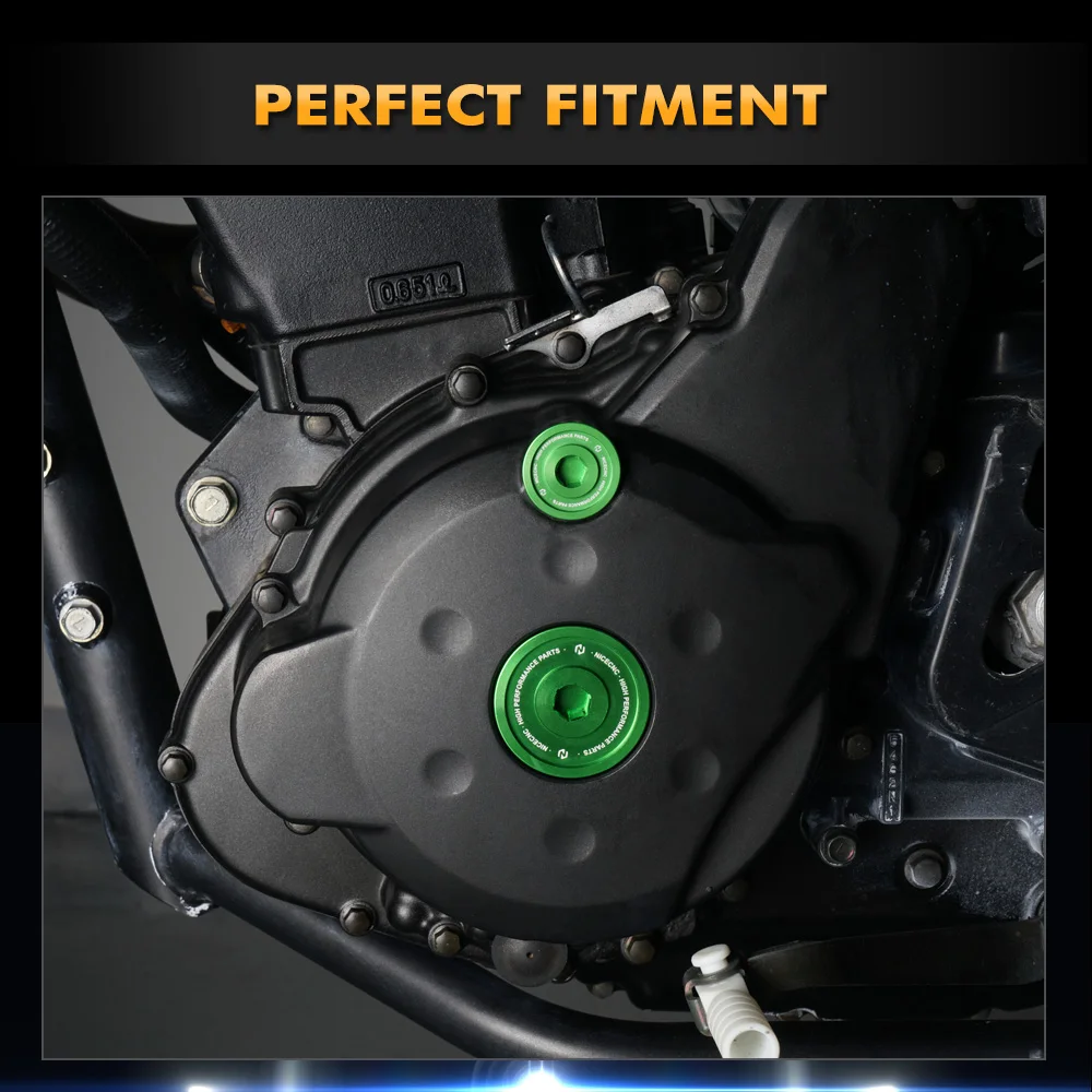 Engine Cover Cap Plugs Crankcase Screw For KAWASAKI KLR650 KLR 650 1987-2024 2023 2022 2021 2020 2019 2018 2017 2016 2015 2014