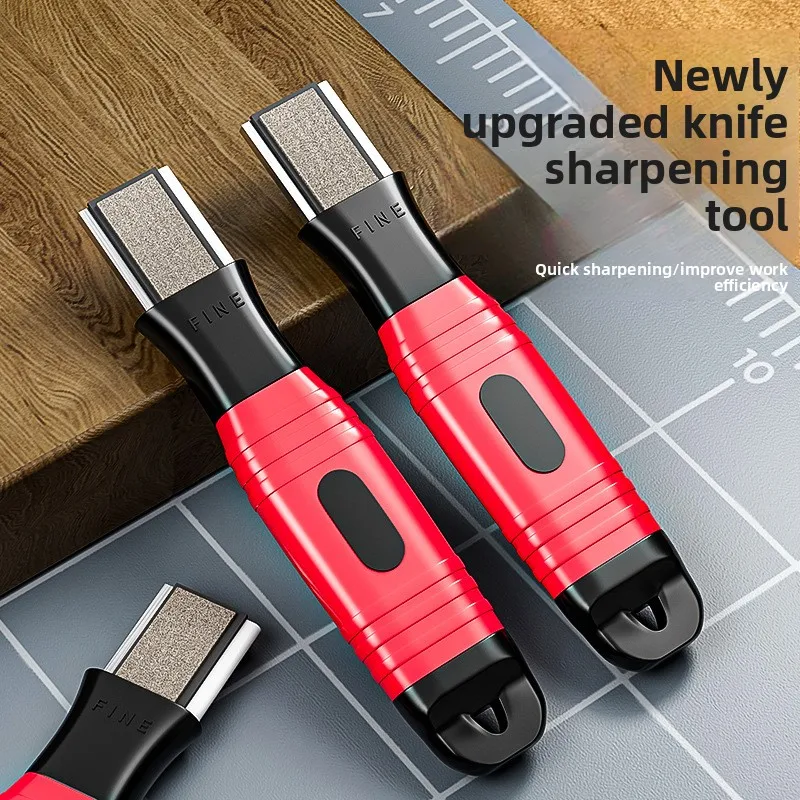 Quick Knife Sharpener - New Household Mini Portable Handheld Dual-purpose Alloy Kitchen Knife Sharpener