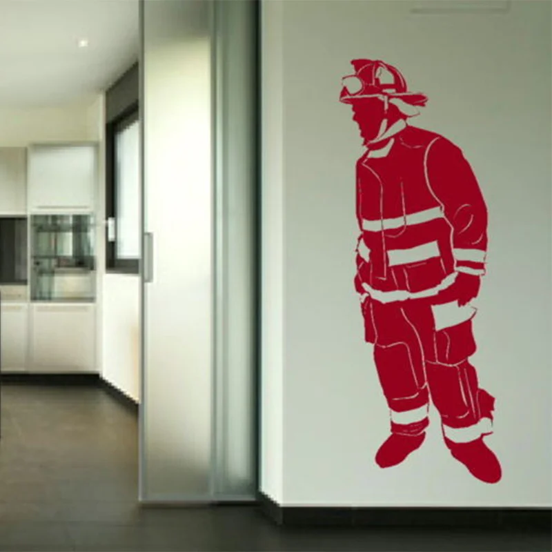 

Fireman Removable Vinyl Decal Art Wallpaper Mural Wall Sticker Home Decoration