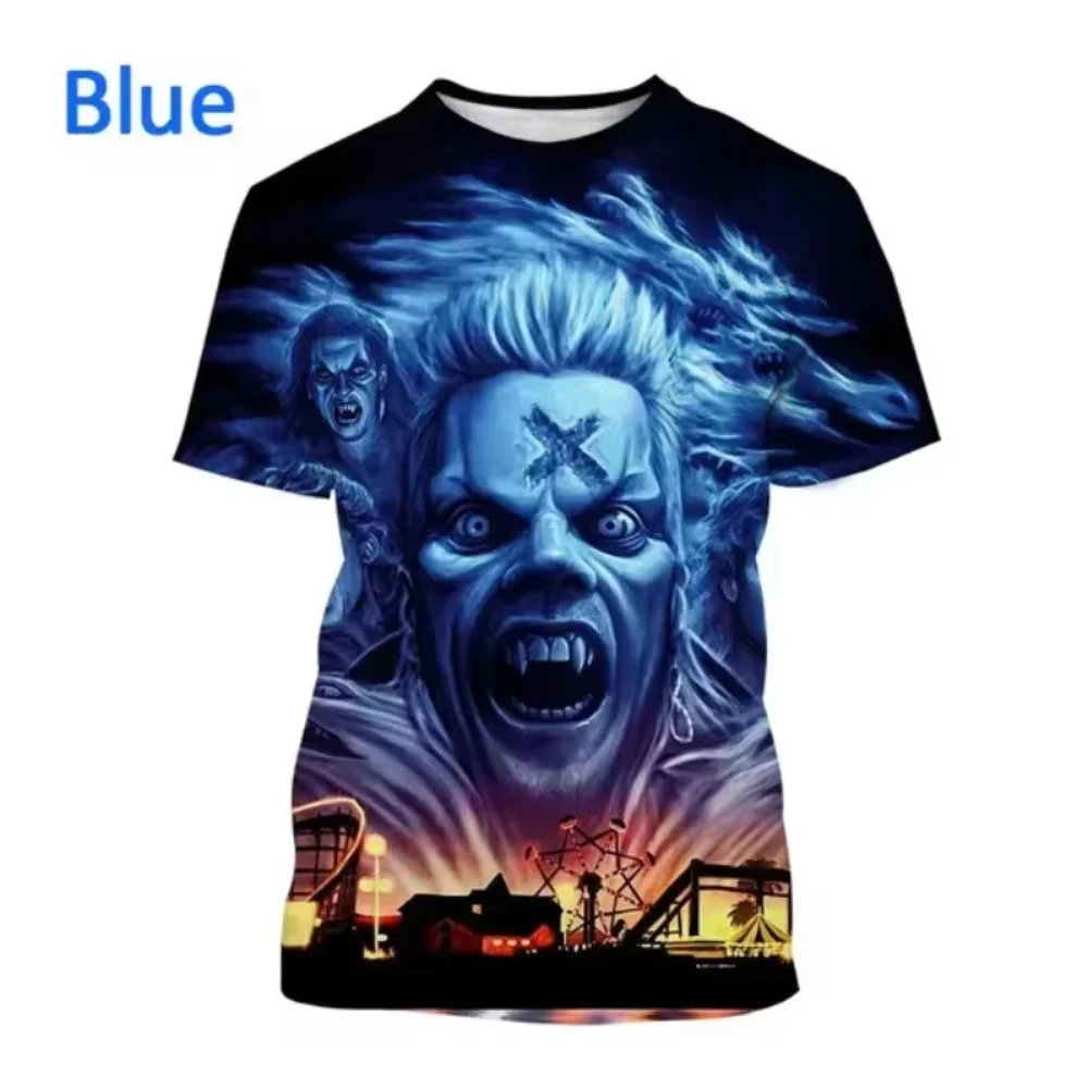 Horror Movie The Lost Boy 3D Print Tshirt Summer Men/Woman Casual O-Neck Short Sleeve Harajuku Oversized Y2K Unisex Clothing