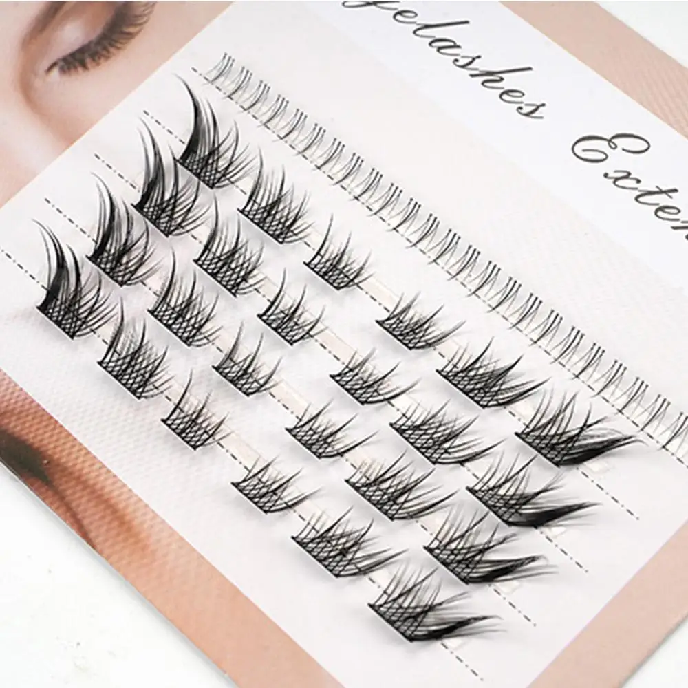 Extensions de Cils Individuels Réutilisables, Look Naturel, Manga, Yeux de Renard, DIY, 03/Utilisation