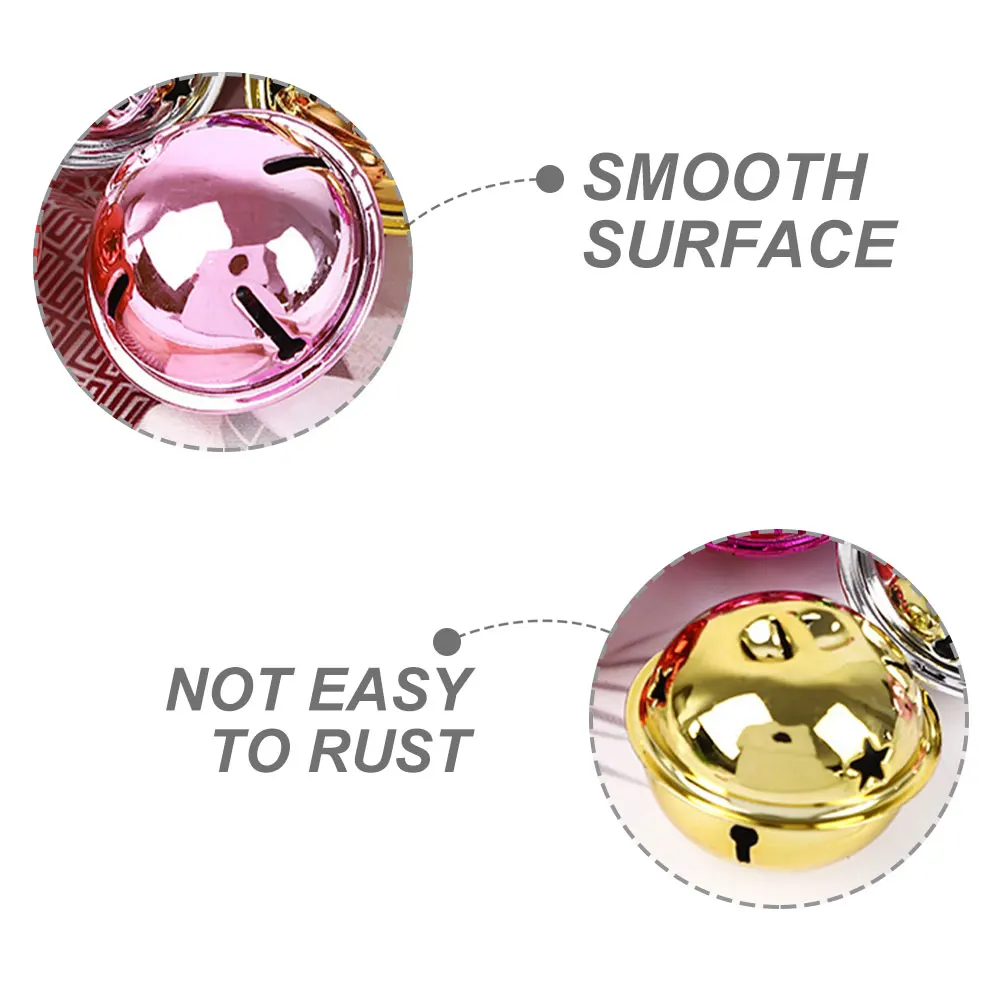 

12Pcs Colorful Bell Pendants Metal DIY Craft Handicraft Decoration Keychain Bells Charms for Pet Collar Holiday DIY