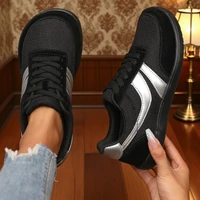 Women's Sneakers Barefoot Casual Wide Last Fashionable Canvas Flat Board Shoe 2025 New Wide Toe Breathable Mesh Running Shoes - Image 5