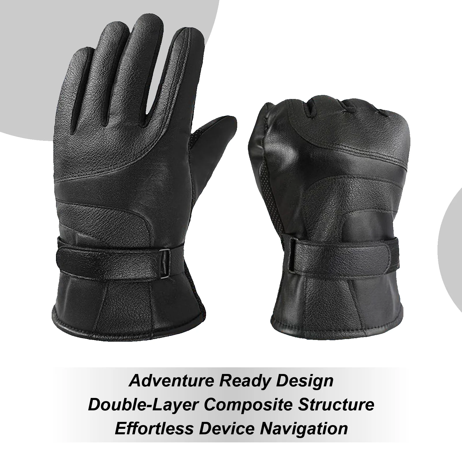 

Зимние перчатки с сенсорным экраном для мотоциклов и велосипедов, ветрозащитные термоперчатки с полным пальцем для мужчин и женщин, езда на квадроцикле