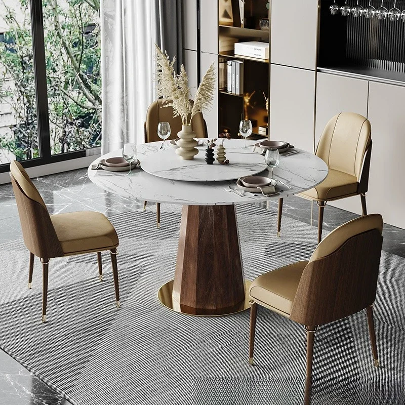 Italian light luxury dining chair home designer hotel model room chair leather high-end simple modern leisure desk chair