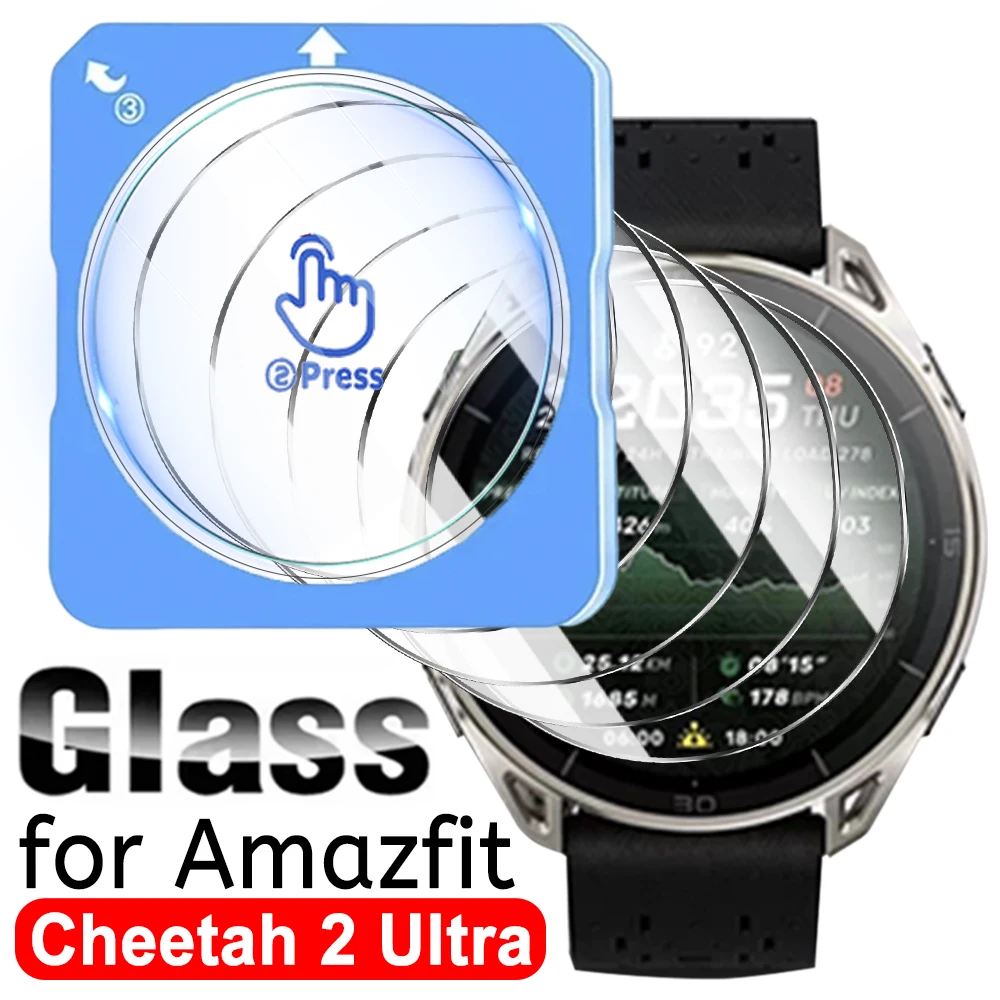 For Amazfit Cheetah 2 Ultra Easy Installation HD Tempered Glass Screen Protectors Smartwatch 1-5Pcs for Amazfit Cheetah 2 Ultra