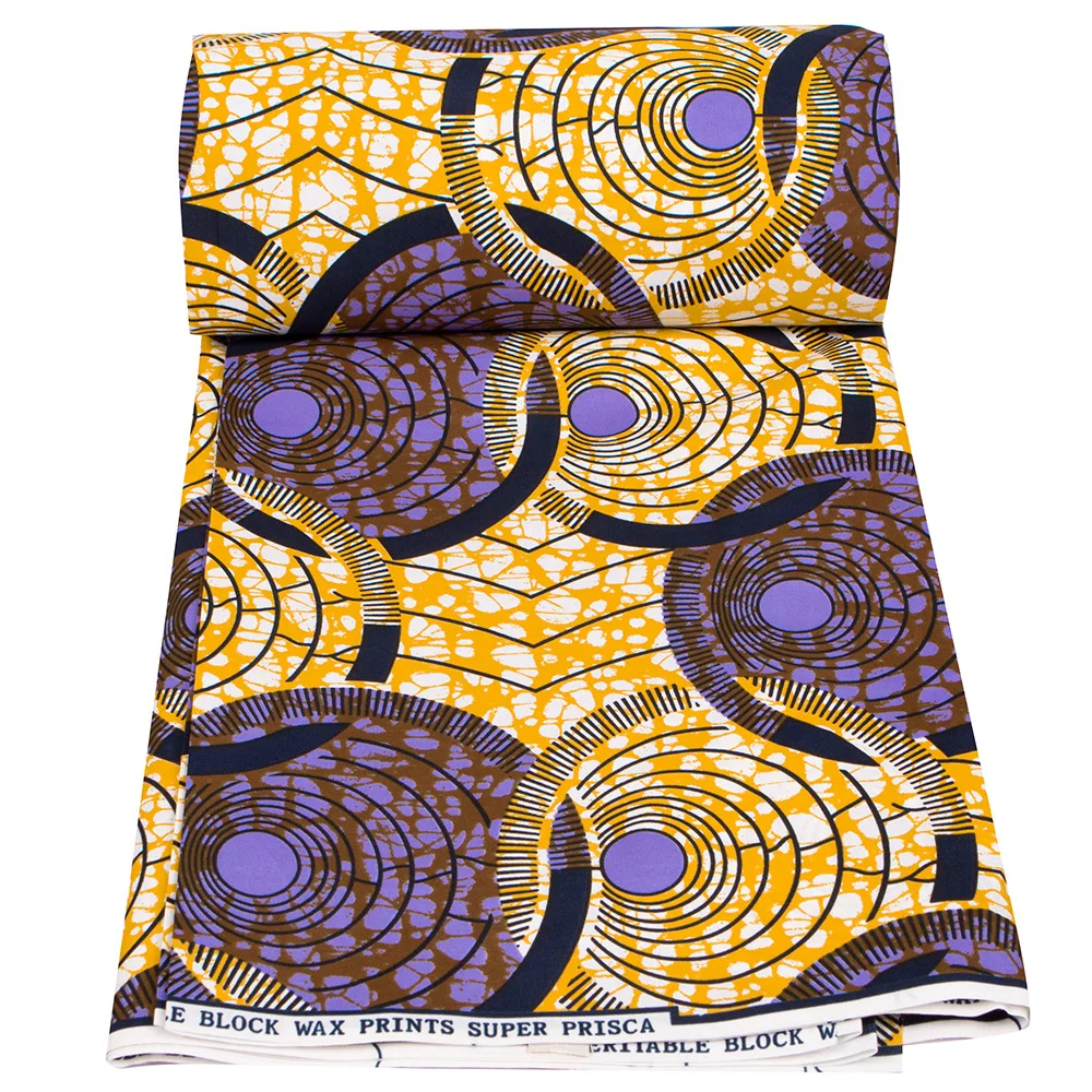 

Africa Ankara Prints Batik Pagne Wax Fabric African Dress Craft DIY Sewing Textile 100% Polyester High Quality Nigeria Tissu