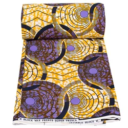 Africa Ankara Prints Batik Pagne Wax Fabric African Dress Craft DIY Sewing Textile 100% Polyester High Quality Nigeria Tissu