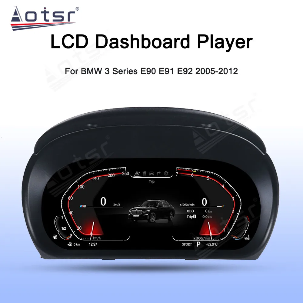 2023 Car LCD Dashboard For BMW 3 Series E90 E91 E92 2005-2012  LCD Instrument Panel Multifunctional Player Digital Cluster