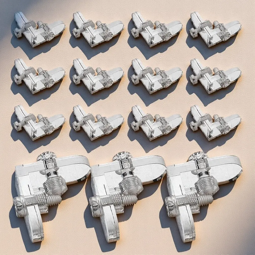 15Pcs Acrylic Box Corner Brackets Transparent Detachable Corner Reinforcement for Display Case DIY Acrylic Connectors