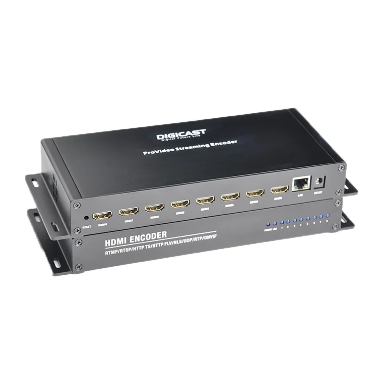 

HD MI Live Encoder H264 HD SRT HLS Видео IPTV H265 8-канальный энкодер