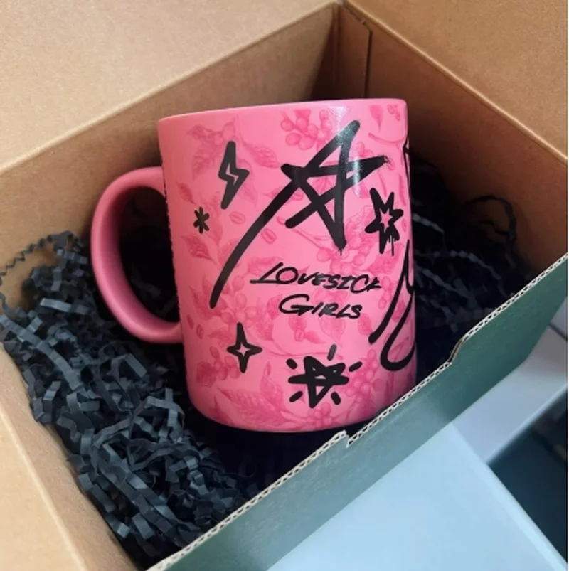

Blackpink Ceramic Coffee Mug Large Porcelain Latte Tea Milk Mark Cup For Office Home Reactive Colors Pottery Cute Coffee Cup