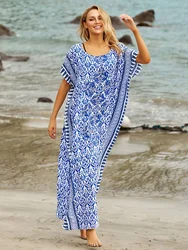 Beach Cover Up 2024 Pareo Sarong Bikini Cover Up Robe De Plage Vestidos Playa Swimsuit Cover Up Bathing Suit Women Maxi Dress