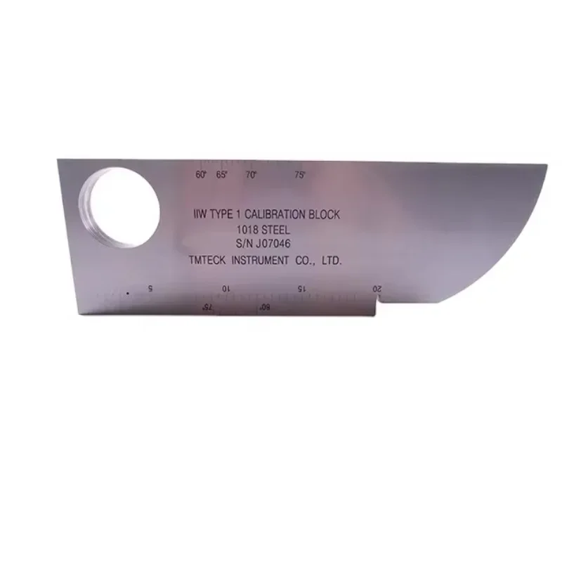 New NDT IIW-Type 1 AWSD1.1/D1.1M-2015 Calibration Block 304 Stainless Steel test Block for Ultrasonic Flaw Detector INCH TYPE