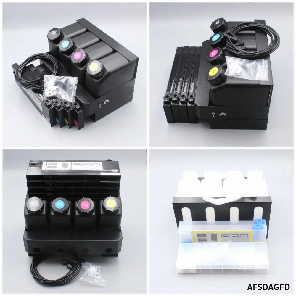 4 Colors CISS bulk ink system for Roland/Mimaki/Mutoh wide format printer bulk ink system (4 tanks+4 cartridges)