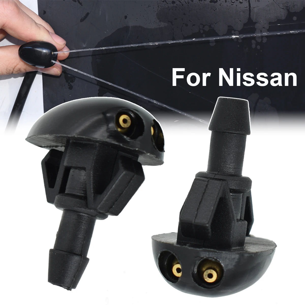 Front Windshield Wiper Washer Jet Nozzle For Nissan Navara D22 D40 Silvia 200SX S14 S15 Sentra B15 Sunny B13 B14 Pathfinder R50