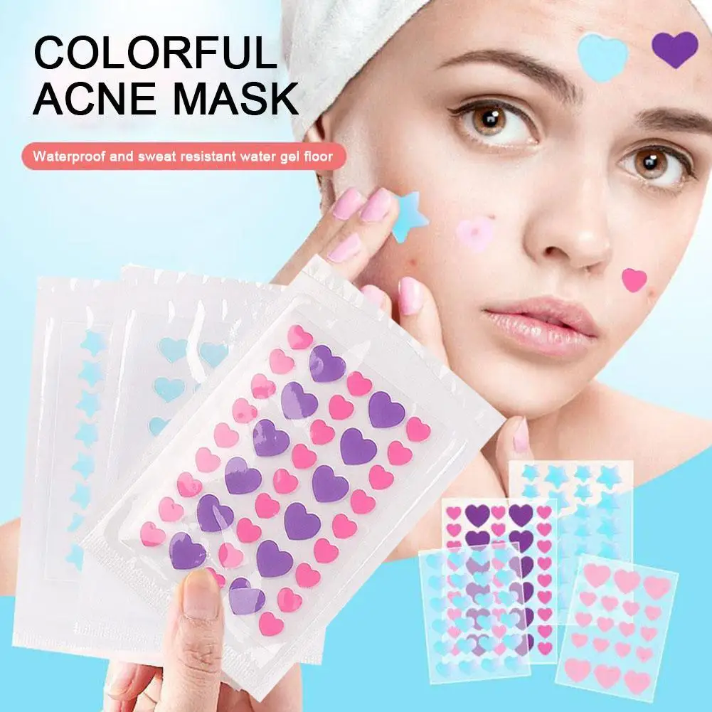 Mini Star Heart invisibile rimozione dell'acne brufolo Patch brufolo Acne Concealer Face Spot adesivi per la cura della pelle del viso strumento per l'acne di bellezza